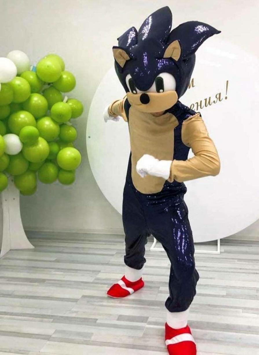 костюм для аниматора, костюм соника, костюм соник, соник, соник супер