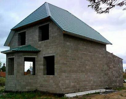 дом из керамзитобетонных блоков, дом из керамзитоблоков, шлакоблочный дом, дом из пескоблока, дом из пеноблоков