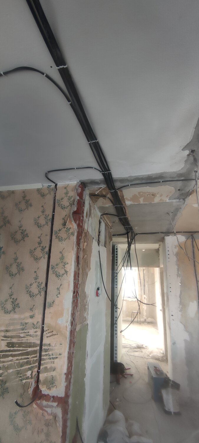 монтаж электропроводки в доме, электропроводка в панельном доме, монтаж электропроводки, проводка в панельном доме, замена электропроводки