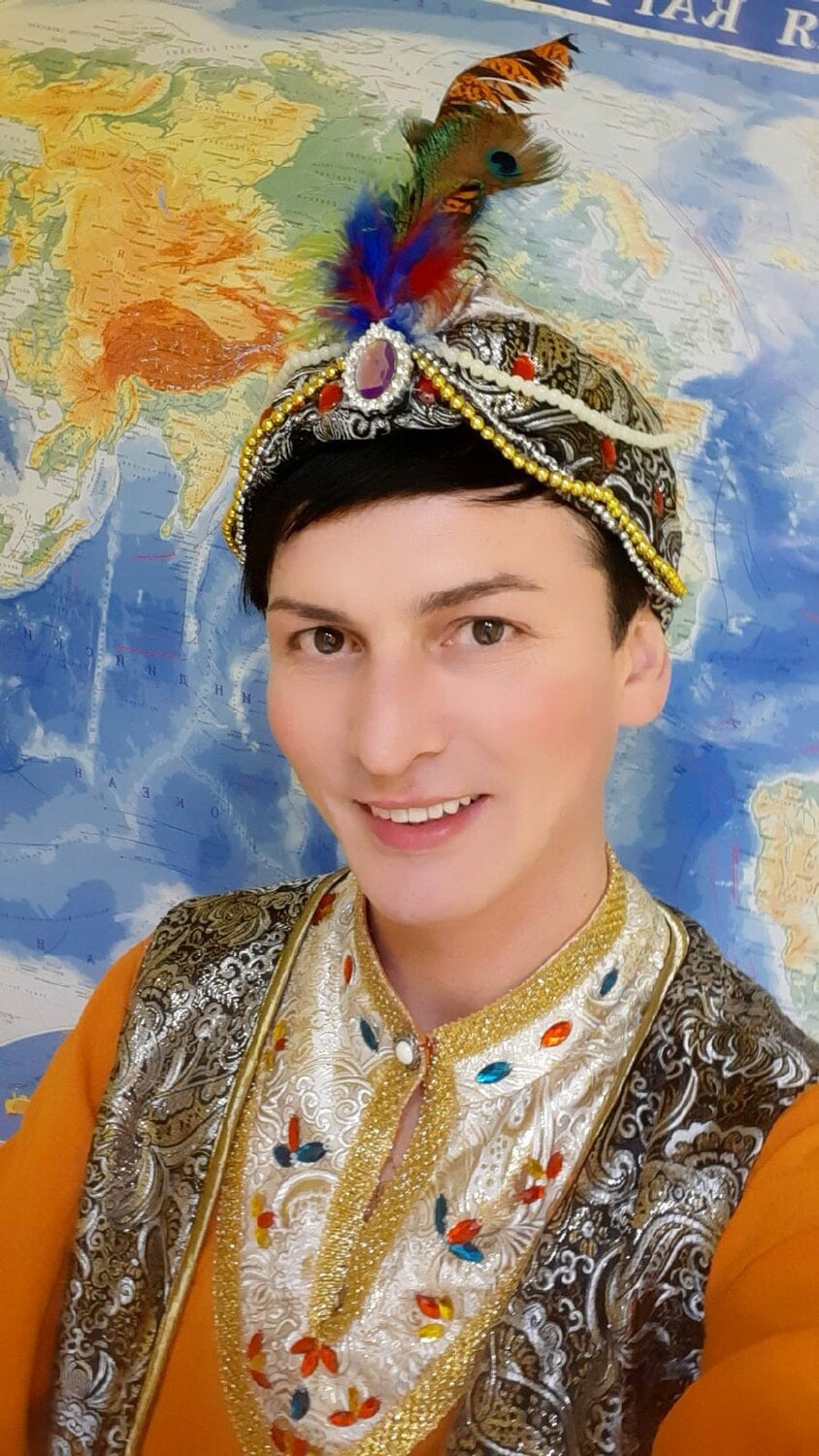 человек, парень, мужчина, чалма султана, тюрбан мужской