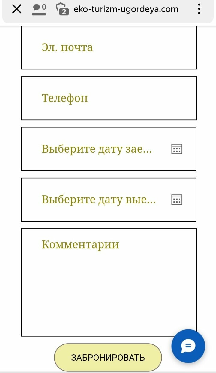 электронная почта, форма выбора даты, скриншот, формы, личный кабинет