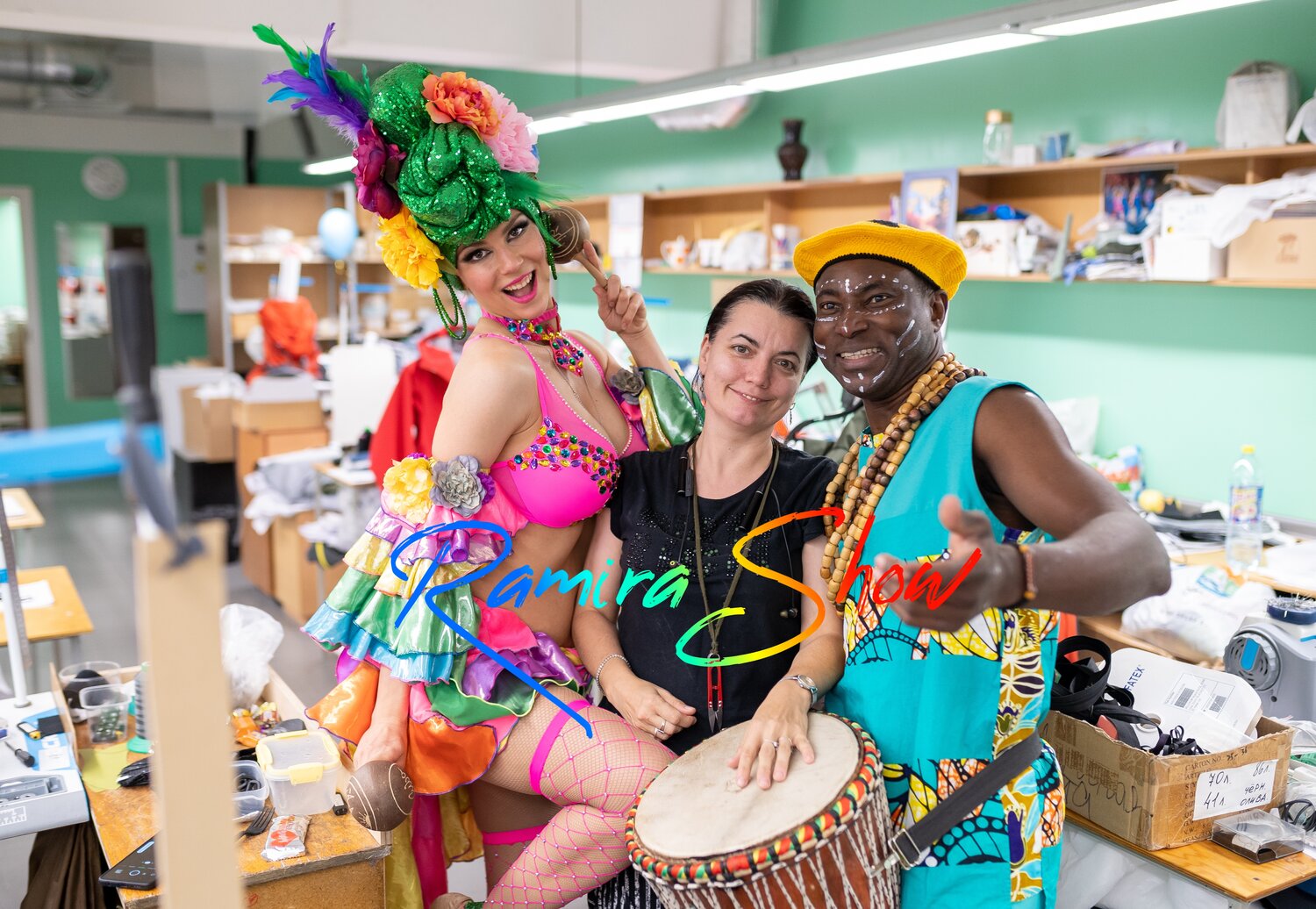 девушка, человек, ямайка карнавал, гавайский стиль, гавайская вечеринка