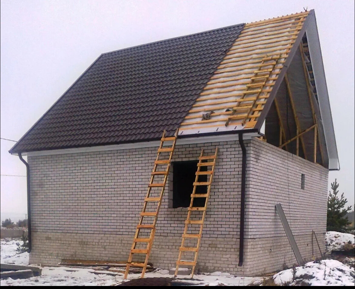Ремонт крыши дома в Спас-Клепиках: 113 кровельщиков с отзывами и ценами на Яндек