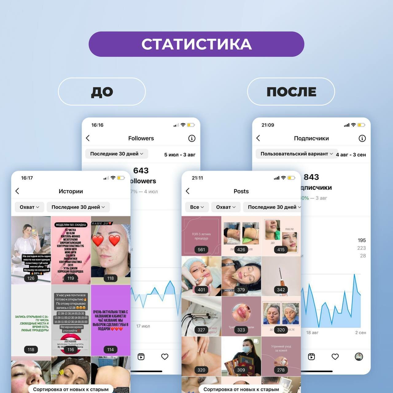 статистика в инстаграмме, скриншот, приложения, дизайн приложения, статистика инстаграм