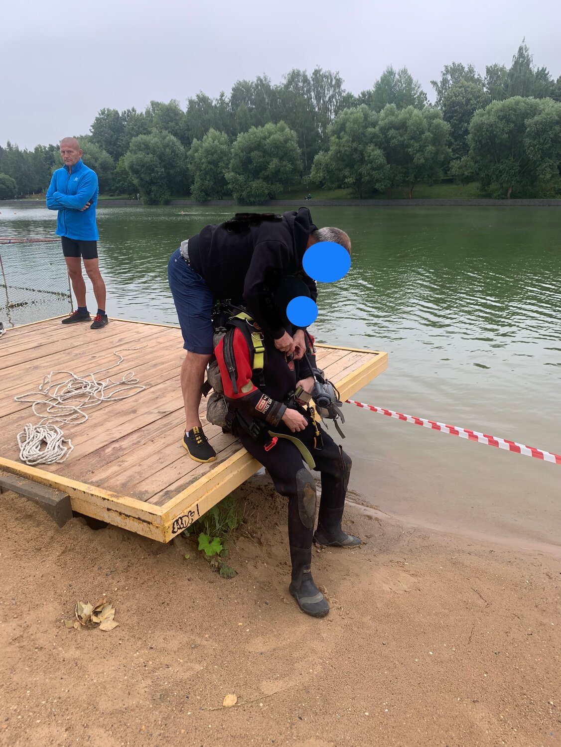 озеро глубокое, водолаз, озеро казань, мужчина, озеро