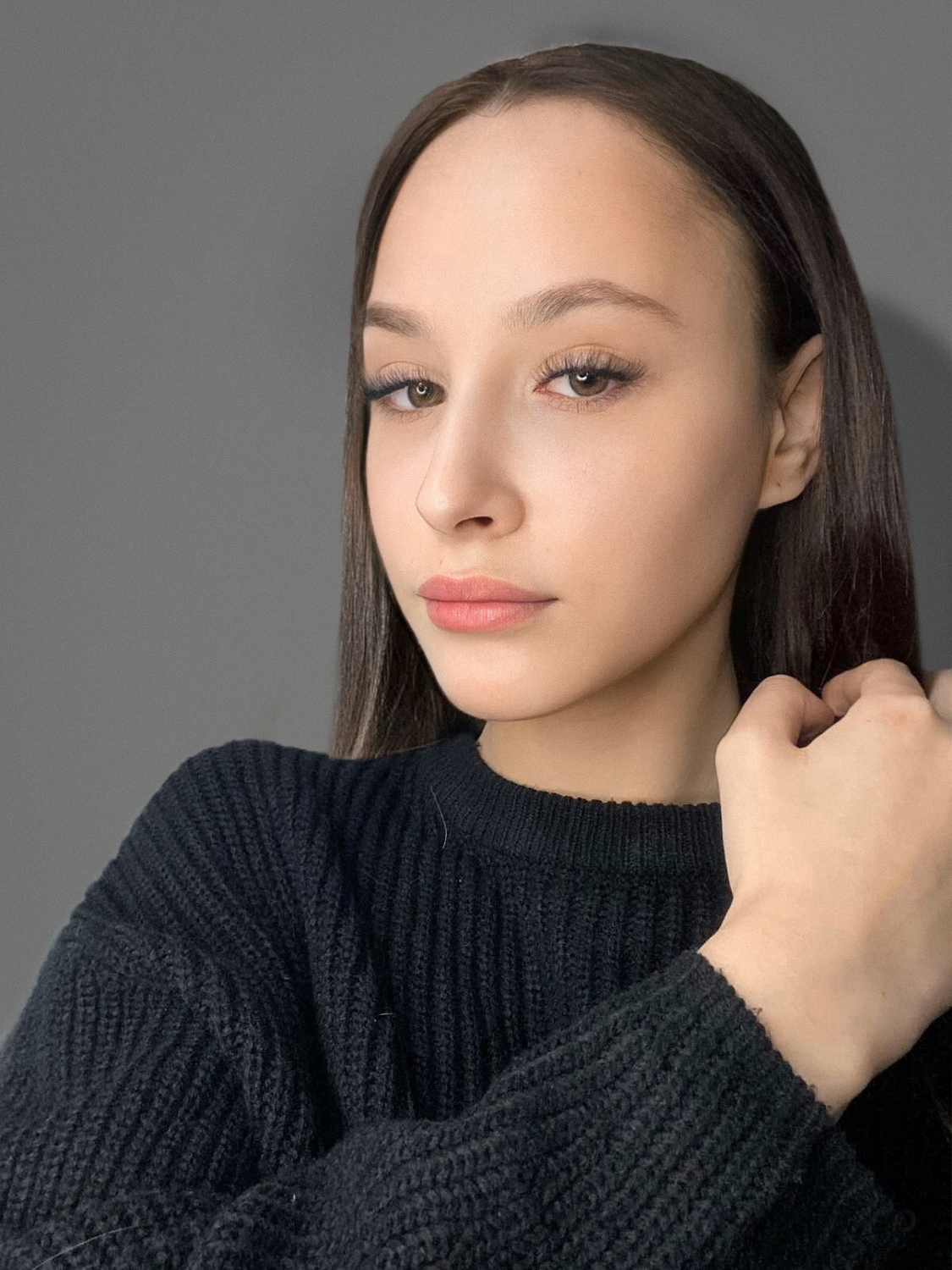 девушка, у кристины, макияж деловой, макияж, человек