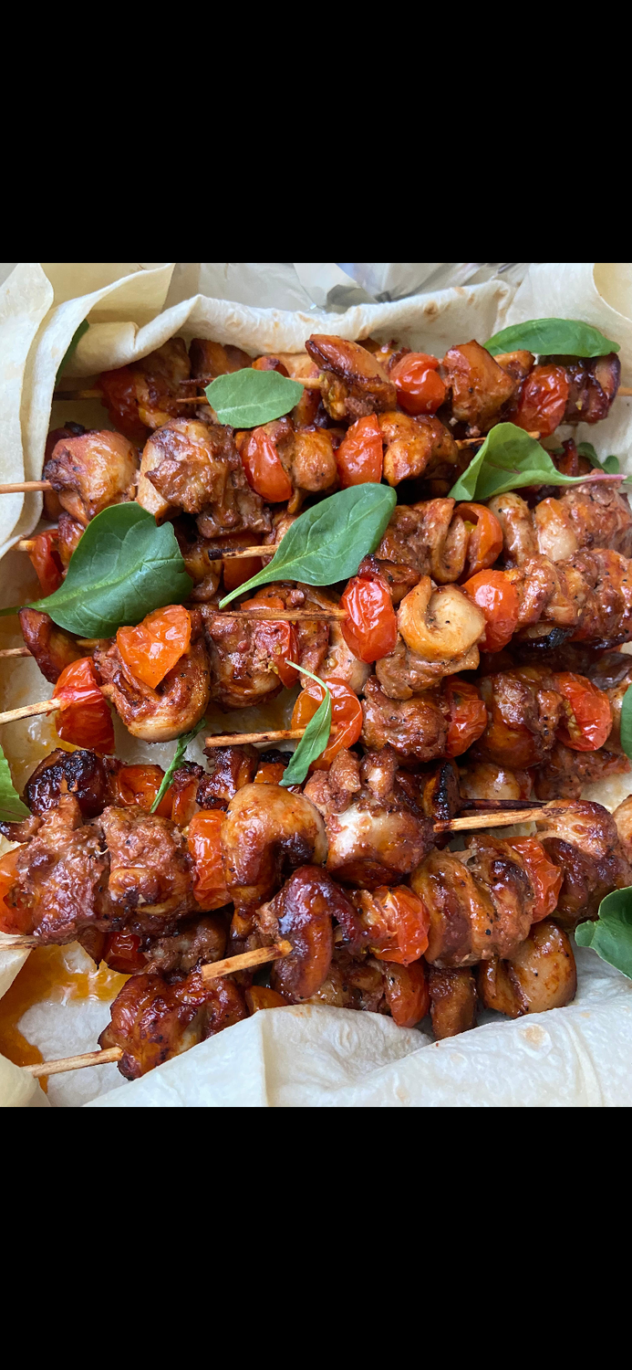 шашлычки из куриных сердечек в духовке, шашлык, куриные шашлычки, куриные шашлычки на шпажках в духовке, шашлык из курицы