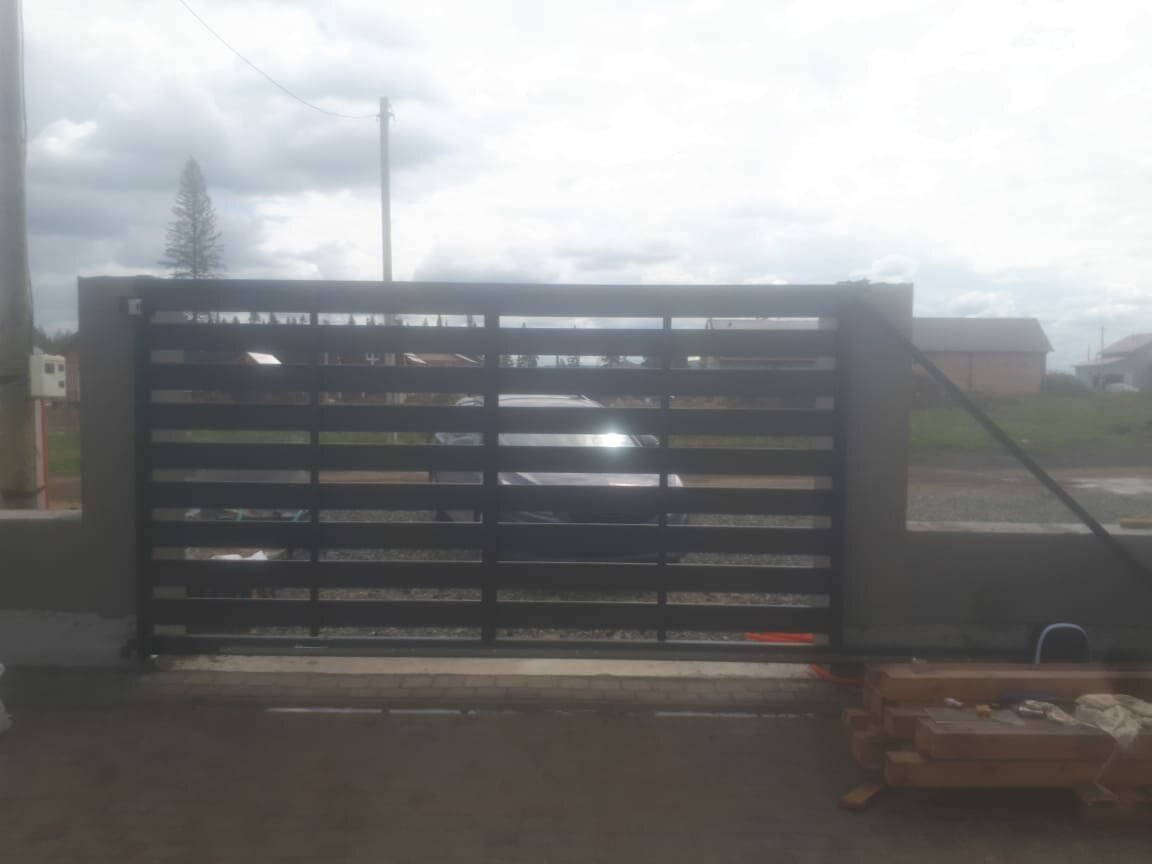 откатные ворота, откатные ворота алютех, забор, современные заборы, откатные ворота alutech prestige