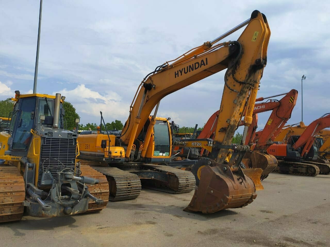 гусеничный экскаватор катерпиллер 2012 года, экскаватор hyundai robex 290 lc-7, хендай 290 экскаватор, экскаваторы caterpillar, спецтехника экскаватор