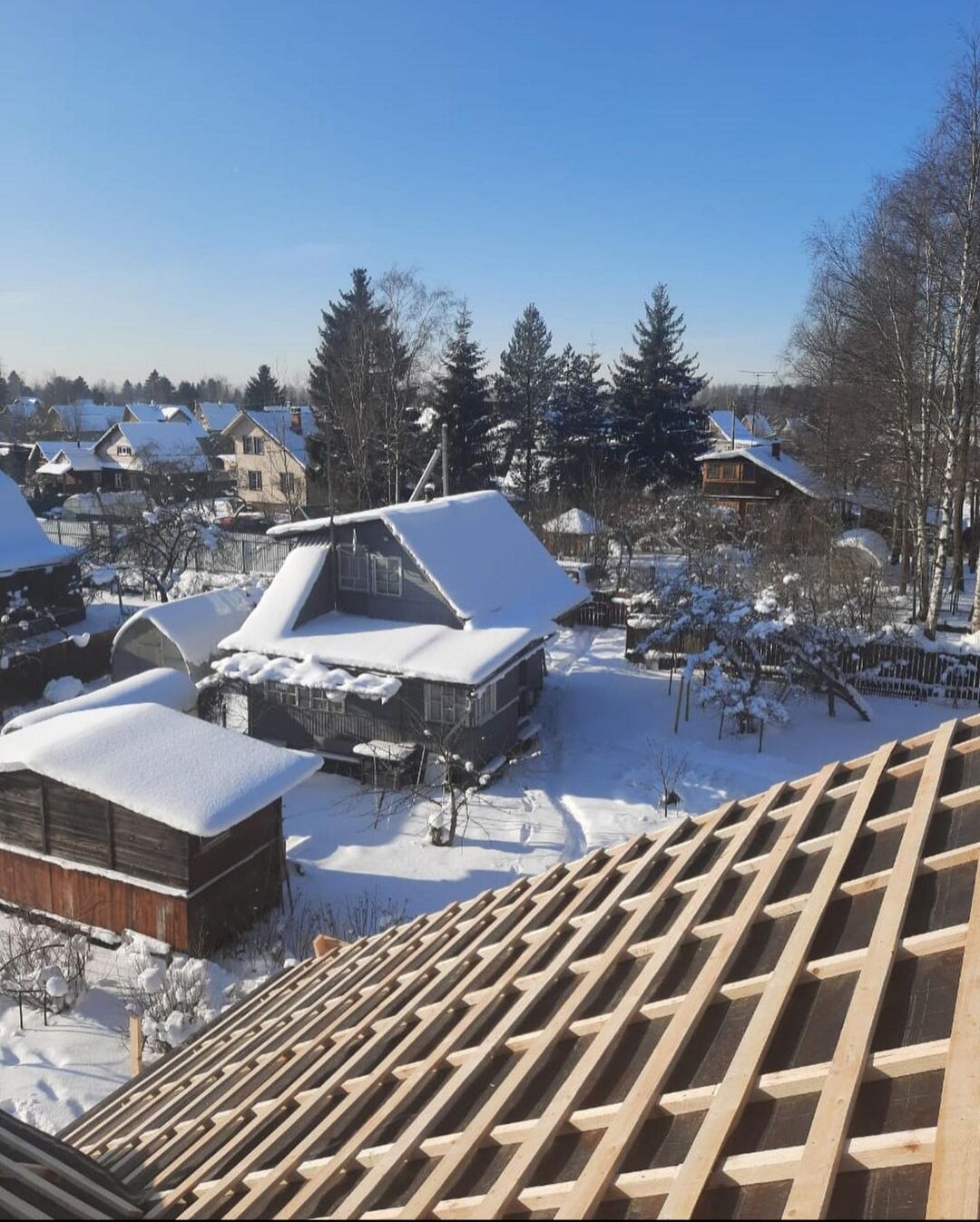 Монтаж обрешетки крыши