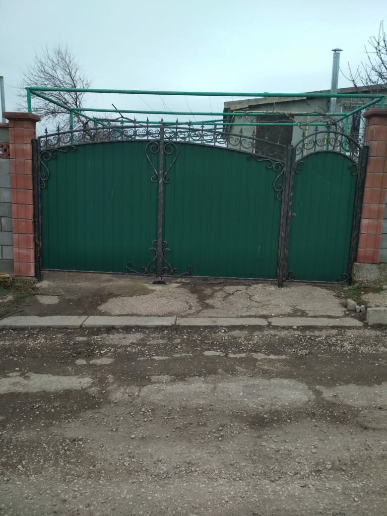 ворота, ворота и калитка, арочные ворота из профнастила, ворота распашные, ворота аркой из профнастила