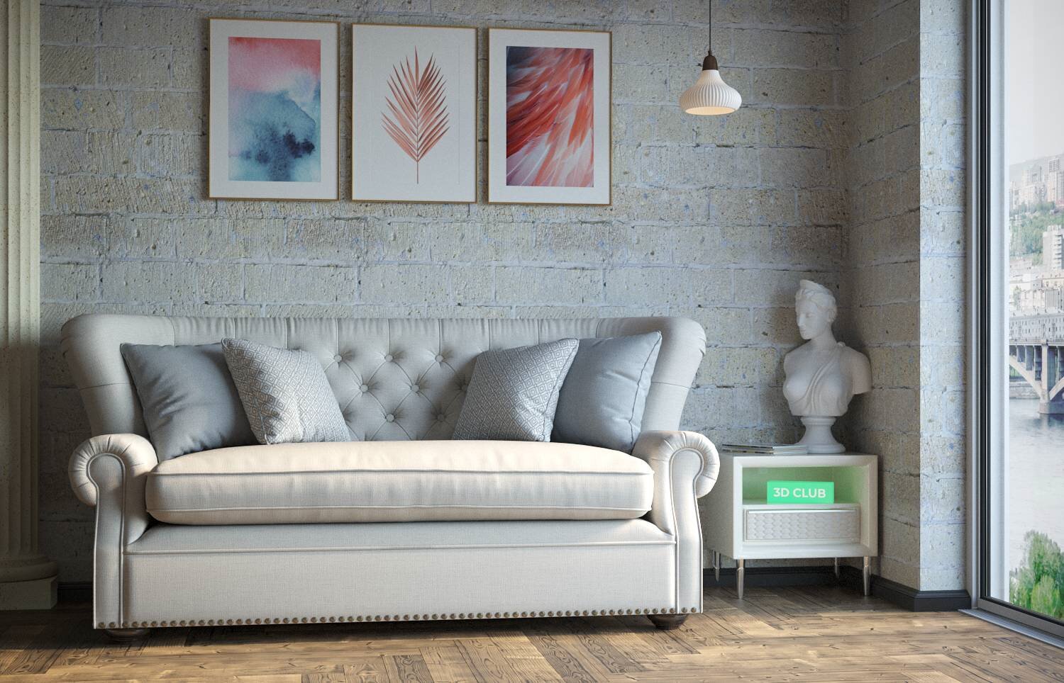 дизайнерские диваны, диван честер в интерьере, итальянская мягкая мебель, диван салотти италия, диван трехместный