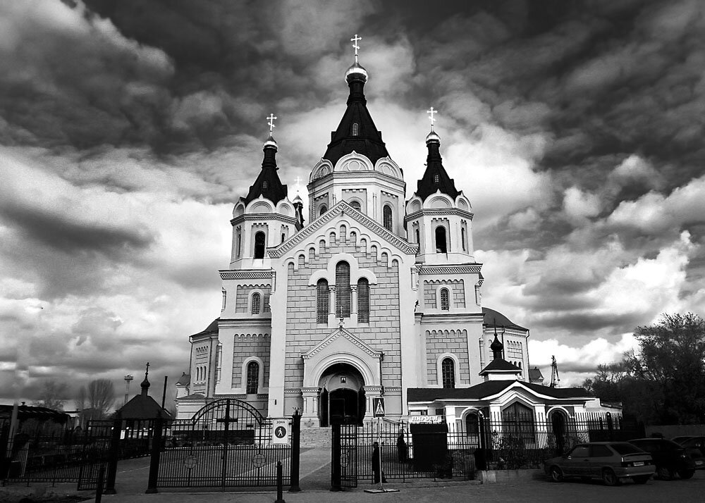 Черно белое фото нижнего новгорода