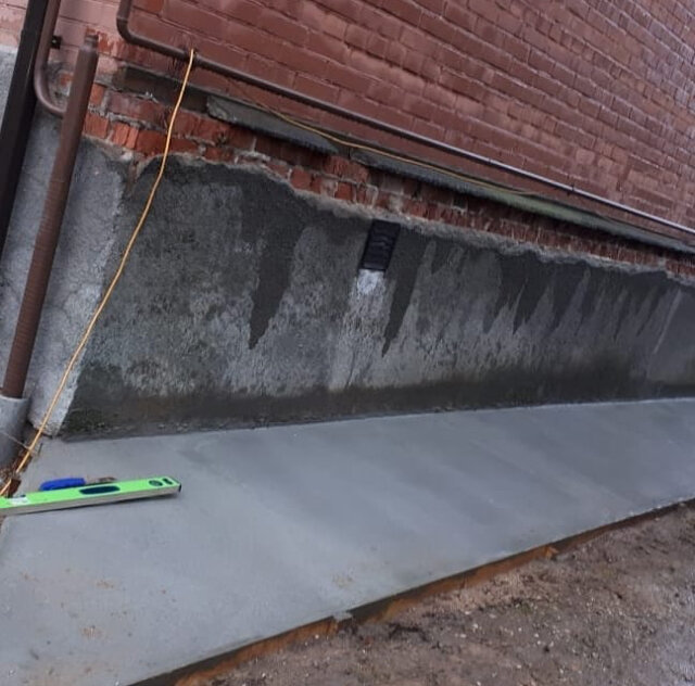 Строительство отмостки вокруг дома