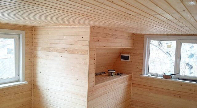интерьер в бане из проф бруса, имитация бруса, отделка строганный брус внутри, отделка вагонкой, брусовой дом без внутренней отделки