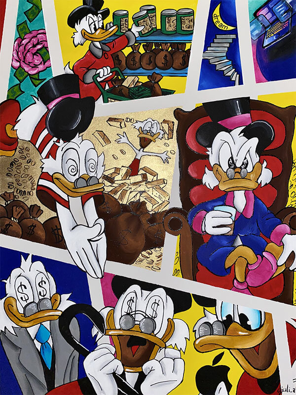 скрудж макдак картина, скрудж макдак, картина скрудж mcduck, скрудж макдак 1983, мак дак скрудж макдак