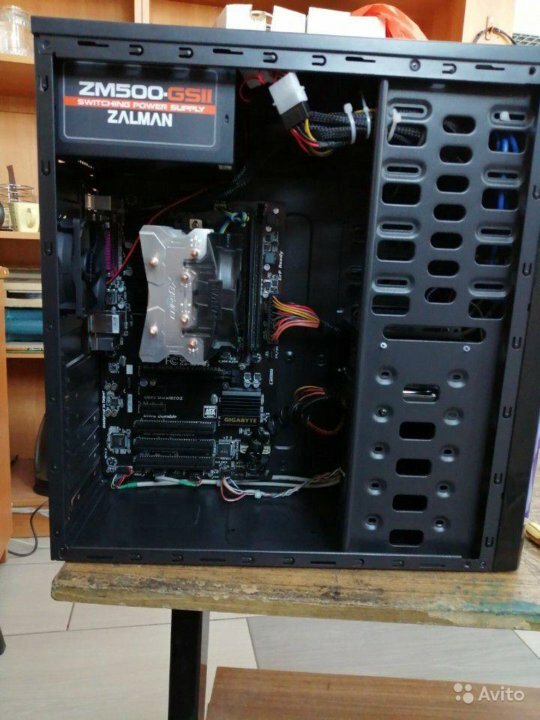 корпус zalman, системный блок, игровой системник, мощный компьютер, zalman z1 black atx