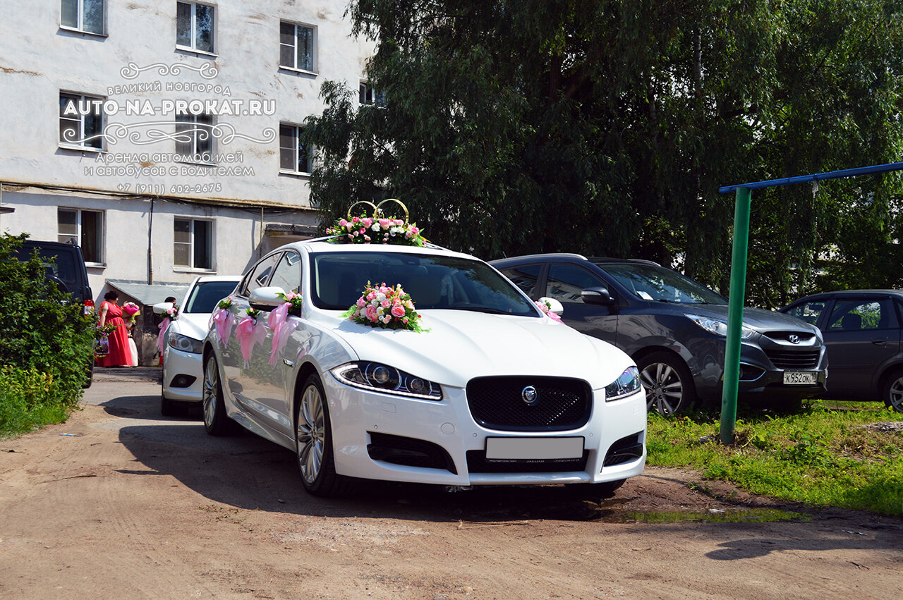 свадебный кортеж ягуар, свадебная машина ягуар, свадебный кортеж jaguar, автомобиль на свадьбу, Jaguar XF I Рестайлинг