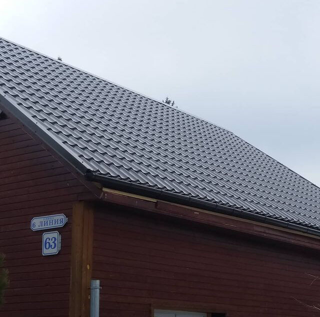 металлочерепица, металлочерепица grand line, кровля из металлочерепицы, металлочерепица классик 7016 грандлайн, металлочерепица супермонтеррей