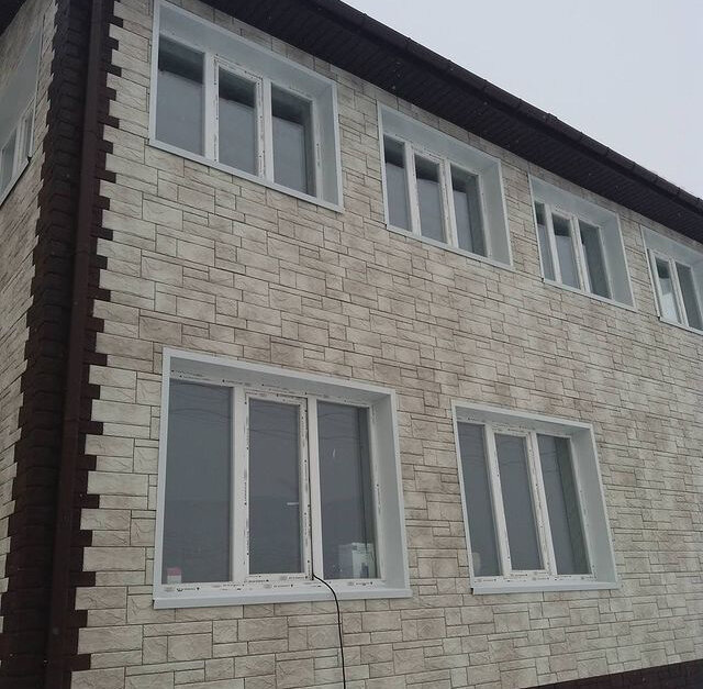 дом из фасада альта профиль туф, недвижимость, дом, фасадные панели альта-профиль, фагот, раменский, фасадная плитка