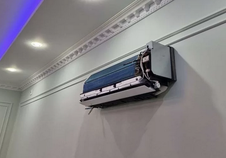 сплит системы, внутренний блок кондиционера, демонтаж внутреннего блока кондиционера мицубиси, кондиционеры