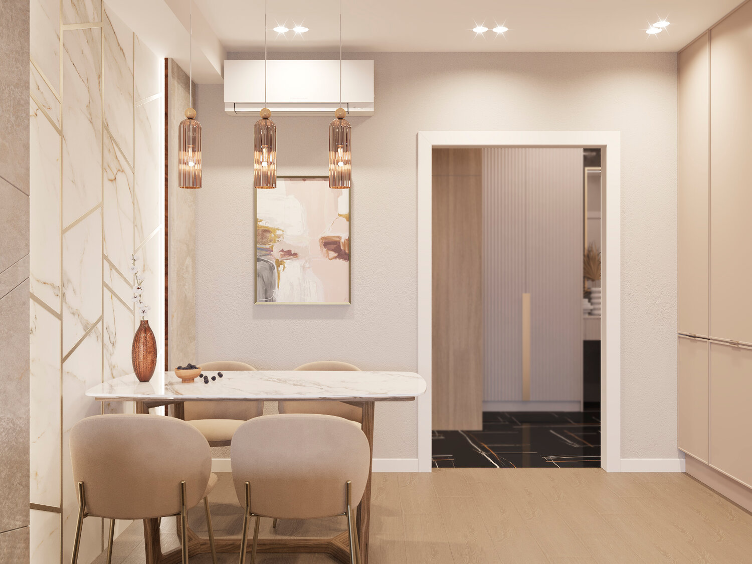 дизайн квартиры 47 кв двушка, интерьер кухни, интерьер двухкомнатной квартиры, дизайн интерьеров, интерьеры квартир