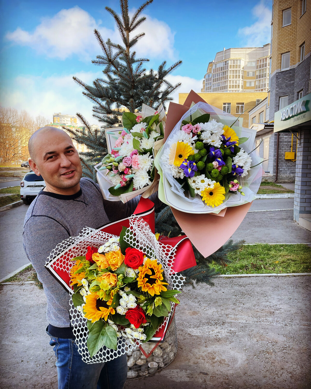 сборный букет, любимые цветы, цветы букет, букети, букет мимозы
