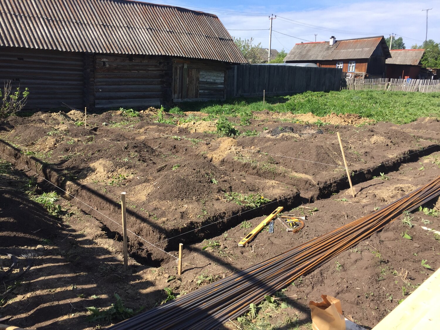 дренаж участка, участок, стройка дачи, растение, фундамент с нуля