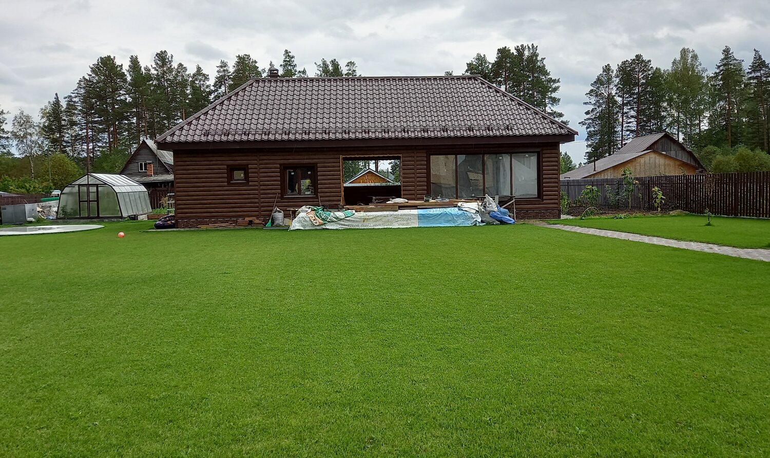 ландшафтный дизайн, участок, дача, дома в деревне, дача дом