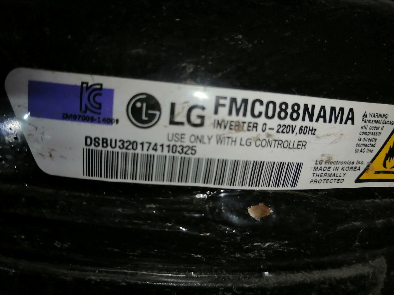 компрессор fmc088nama холодильника lg, этикетка, компрессор холодильника lg bmg089nhmv, компрессор lg fla150nbma характеристики, компрессор самсунг msv4a1a-l1j
