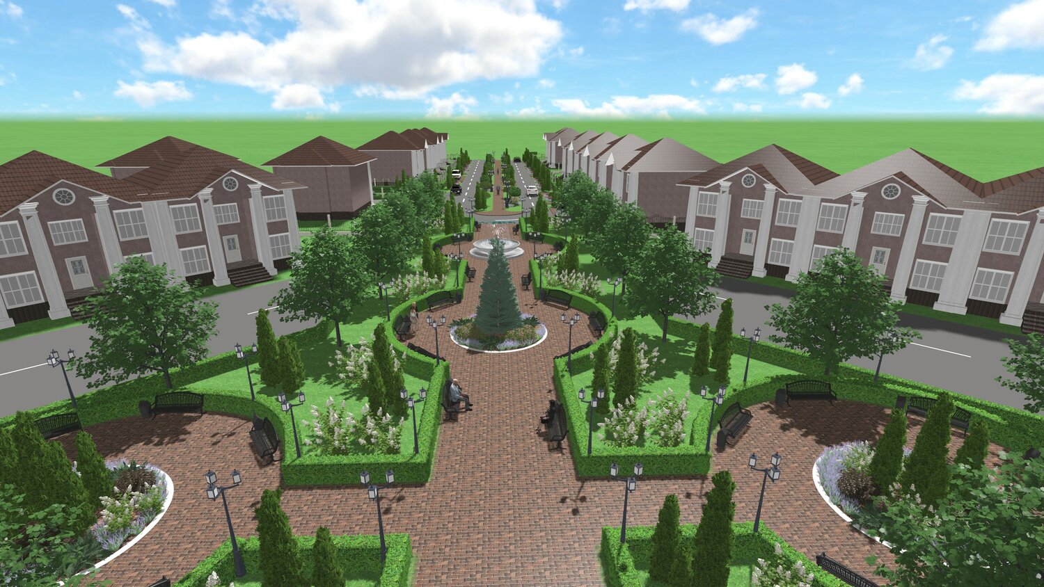 посёлок европейский курган, академия парк таунхаусы, жилой комплекс, элитный поселок, малоэтажная застройка