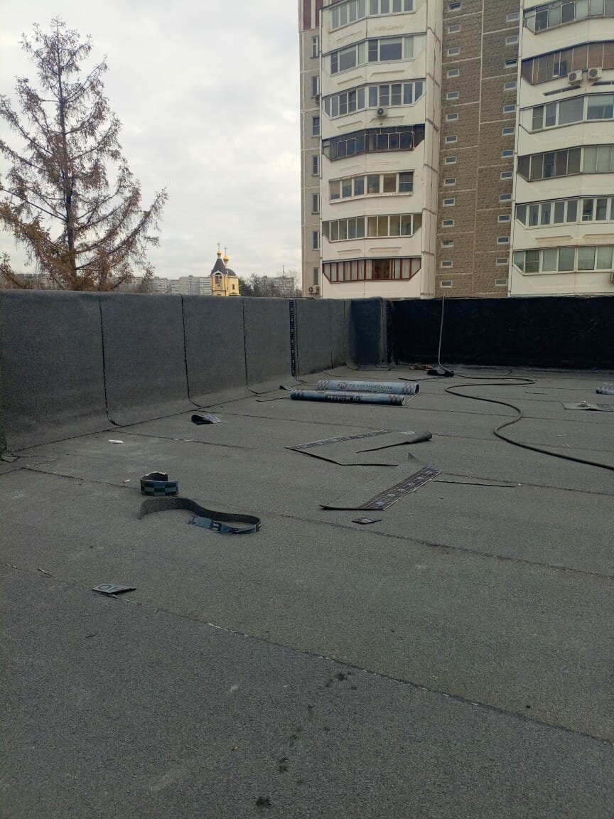 кровля, плоская кровля, на крышах, монтаж плоской кровли, ремонт кровли