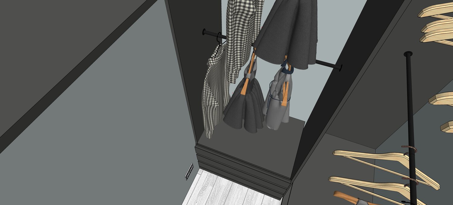в гардероб, вешалки с одеждой, скрытая гардеробная, осенний гардероб, новый гардероб