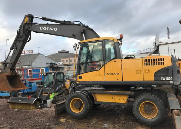 колесный экскаватор volvo ew180c, экскаватор колесный volvo ew180c габариты, volvo ew180, volvo ew180c, экскаватор вольво ew160c