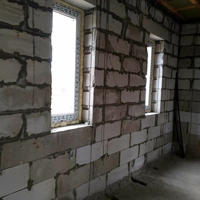 лоджия стройвариант, жк рубин стройвариант, эркер из газобетона, внутренняя отделка дома из газобетона, высота окон в доме из газобетона