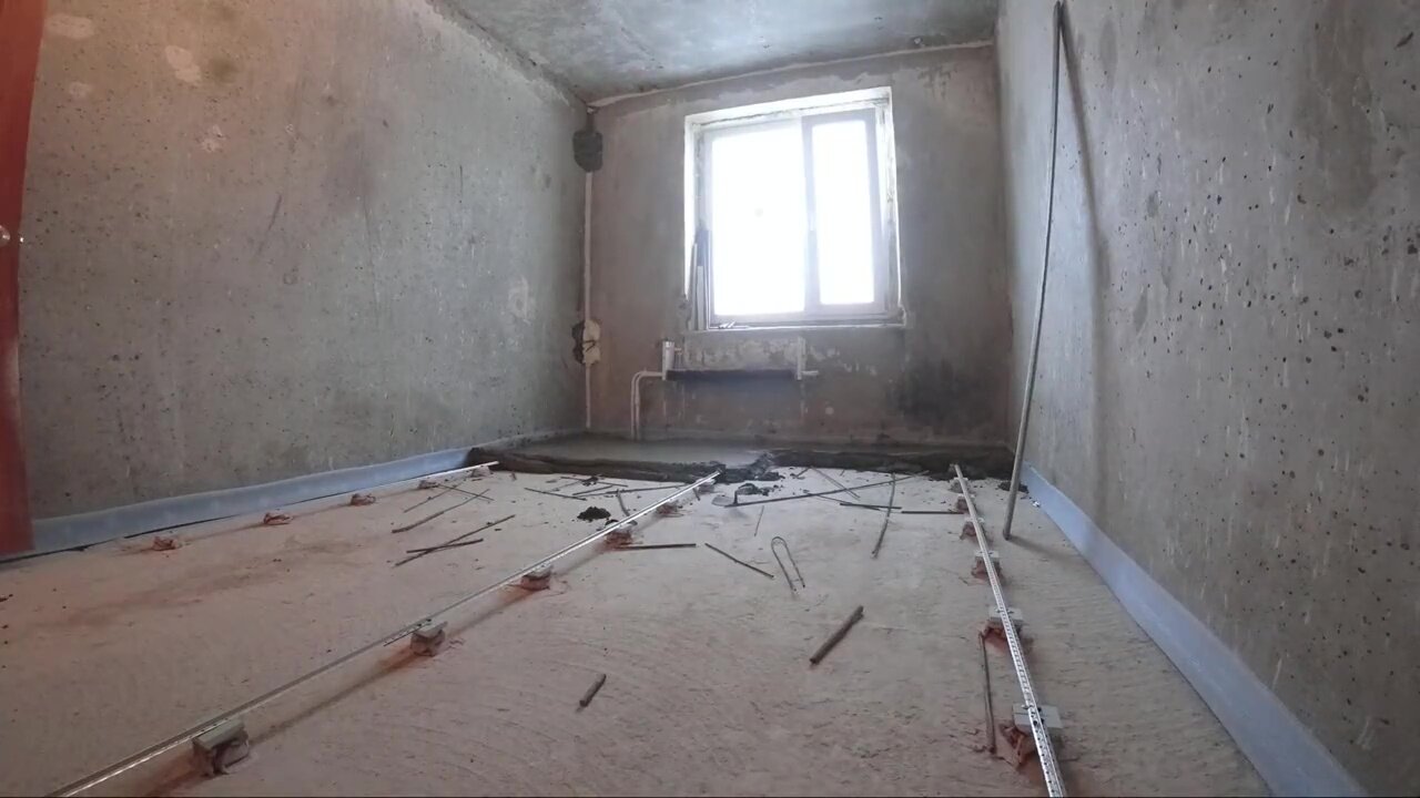черновая отделка, квартира, стяжка пола в квартире по маякам, жилой комплекс, черновая