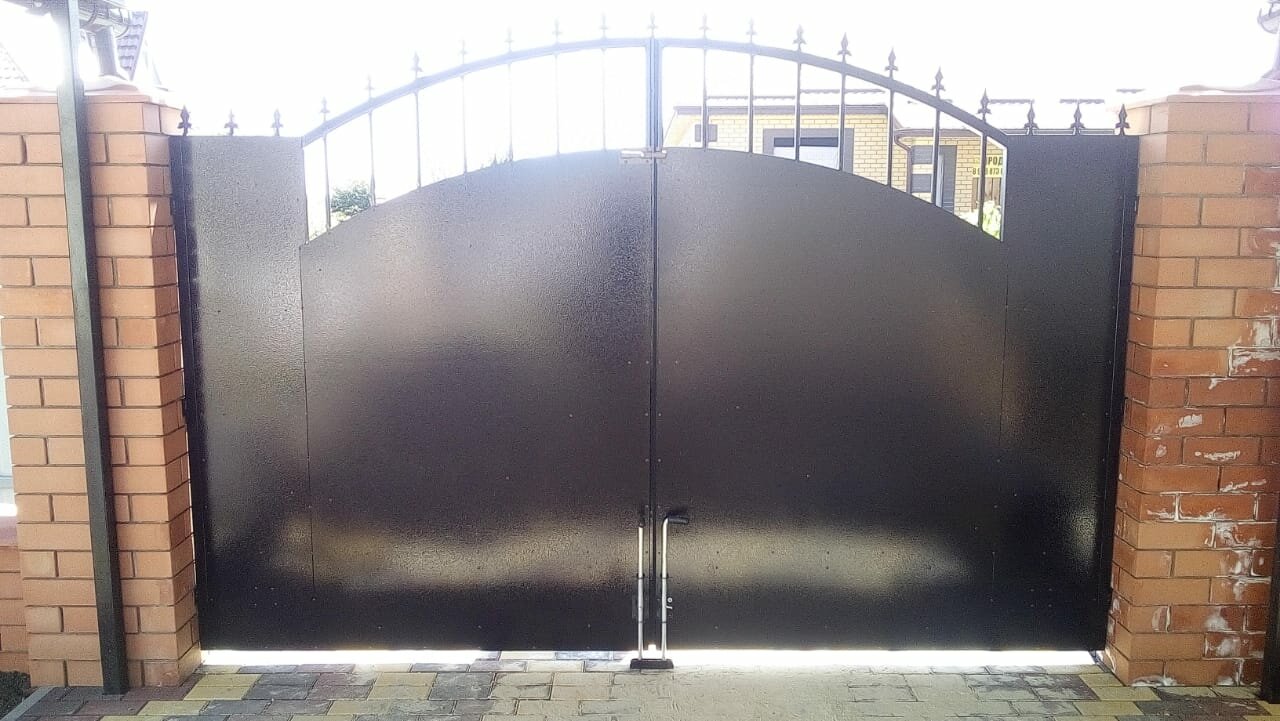 ворота, ворота и калитка, калитка, ворота распашные, ворота кованые