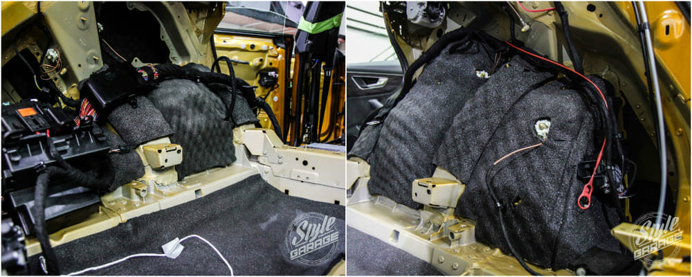 шумоизоляция автомобиля, шумоизоляция forester sg, шумоизоляция подкапотный утеплитель мерседес glc 250, шумоизоляция subaru forester, pajero sport 2 шумоизоляция