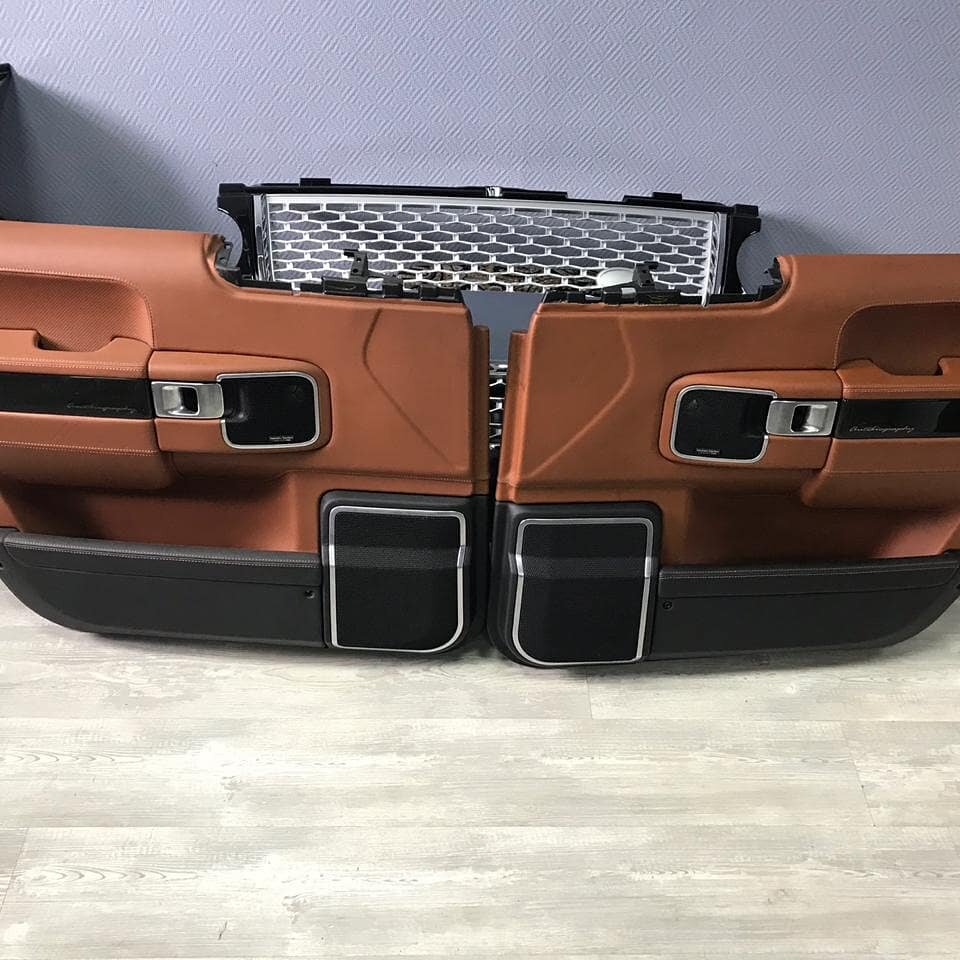 обшивка двери range rover l 322 изнутри, дверные карты range rover vogue, парприз авто, обшивки дверей рендж ровер 322, бампер