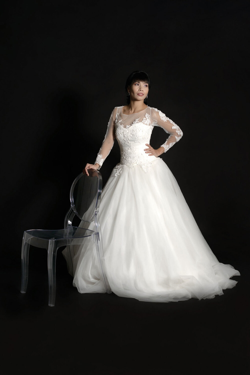 свадебное платье, свадебные платья сдилинными руквами, свадебное платье беатрис, свадебный наряд, свадебная мода