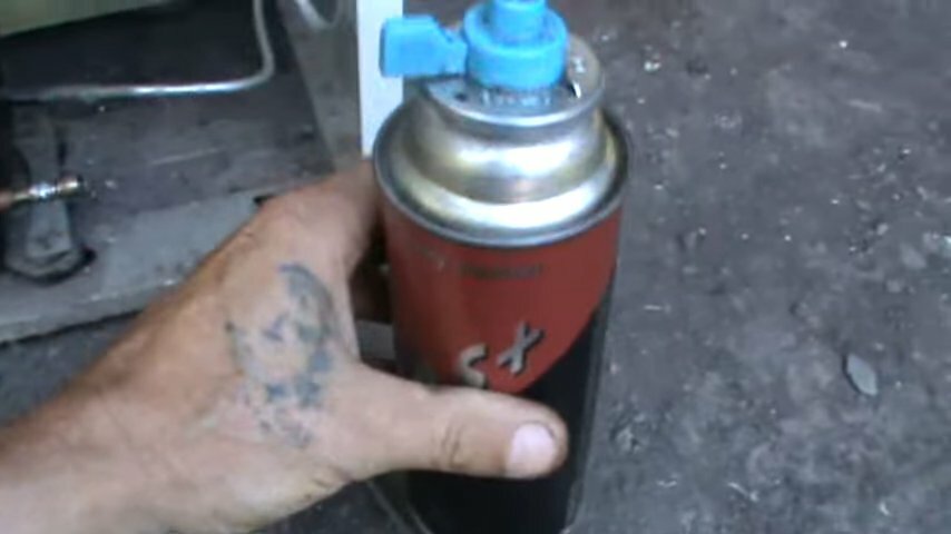 баллончик газовый для горелки 0.52 л, газ баллон газовый баллончик 220гр. (корея), газовый баллончик, газовый баллон, заправляем в баллончик