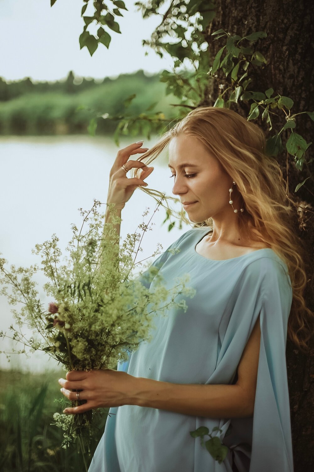 фотосессия в цветении, девушка, фотосессия, человек, девочка