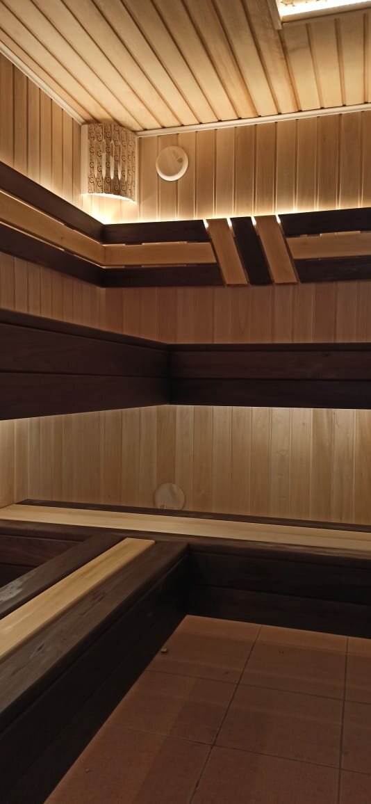 отделка парной, отделка парилки, sparkom отделка бани, отделка парной липой, отделка сауны