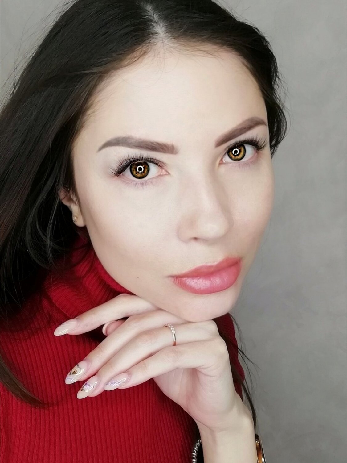 девушка, макияж, брови, овчинникова галя