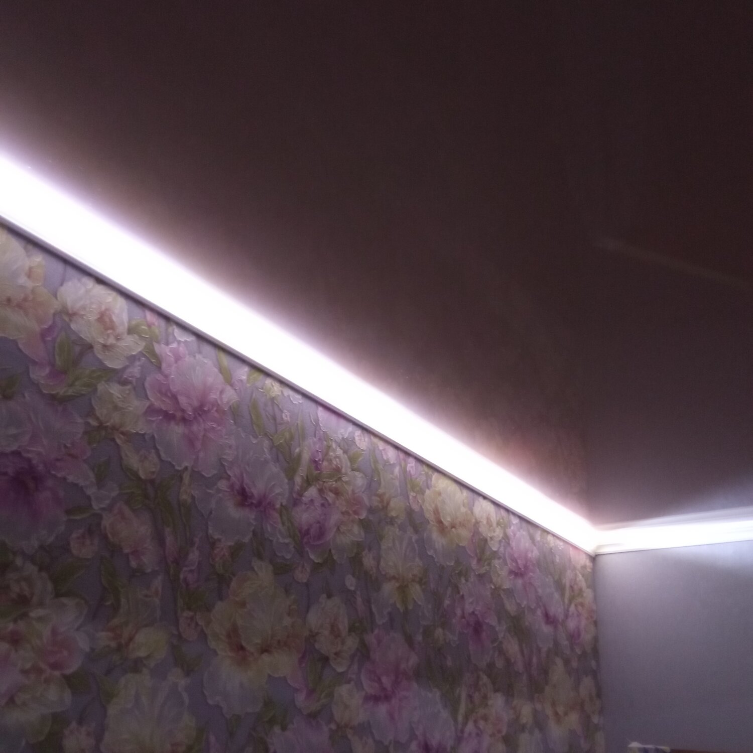 парящий натяжной потолок, парящий натяжной потолок с подсветкой, натяжной потолок с подсветкой, потолки с подсветкой светодиодной, парящий натяжной потолок флэкси