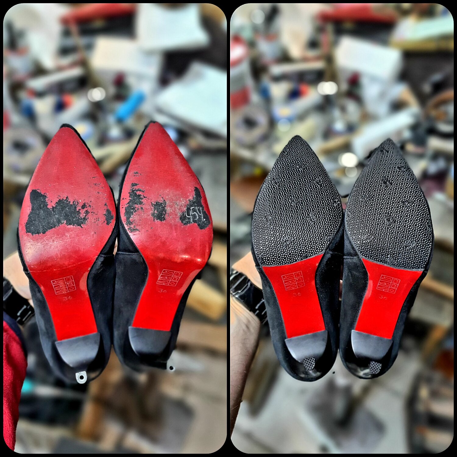 обувь, женская обувь, туфли на шпильках, накат на туфли, louboutin подошва
