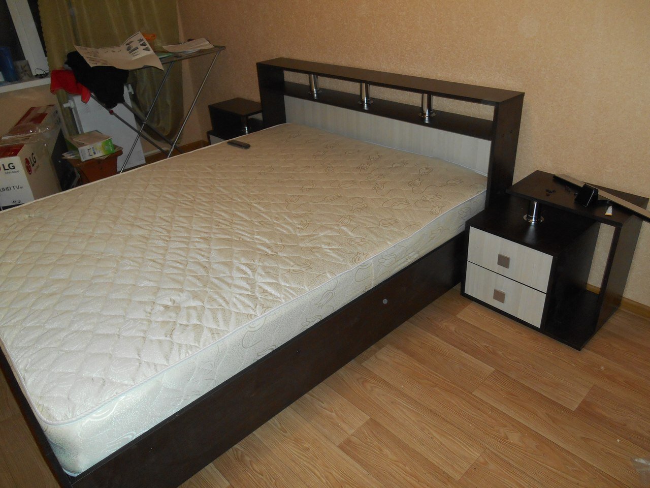 кровать фиеста 160х200 бтс, кровать фиеста габариты, кровать фиеста, кровать фиеста 160х200 венге/лоредо, кровать саломея 160х200 бтс