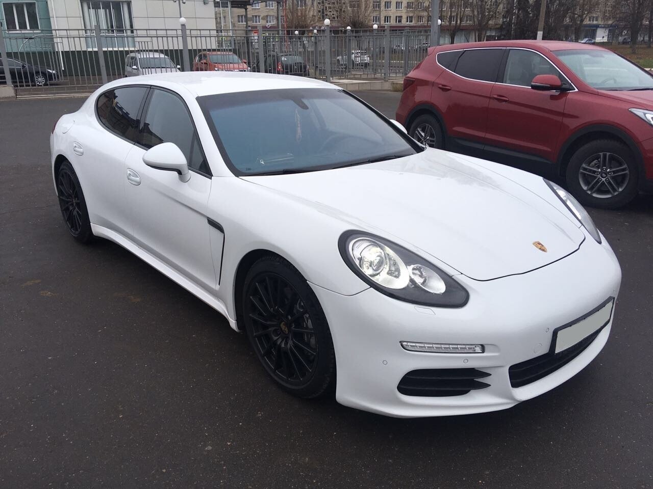 porsche panamera, машина porsche panamera, белый порше панамера, белый порше, Porsche Panamera I Рестайлинг