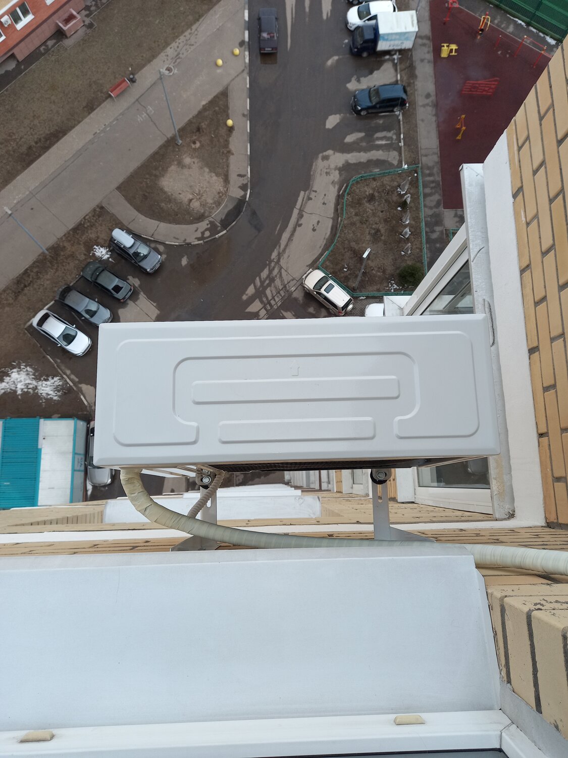 кондиционер, установка кондиционера, монтаж кондиционера, монтаж внешнего блока кондиционера, стандартный монтаж кондиционера