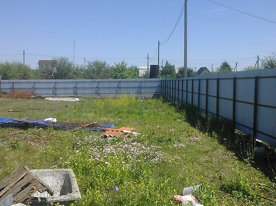 участок, земельный участок, забор из профлиста, монтаж забора, дачные участки